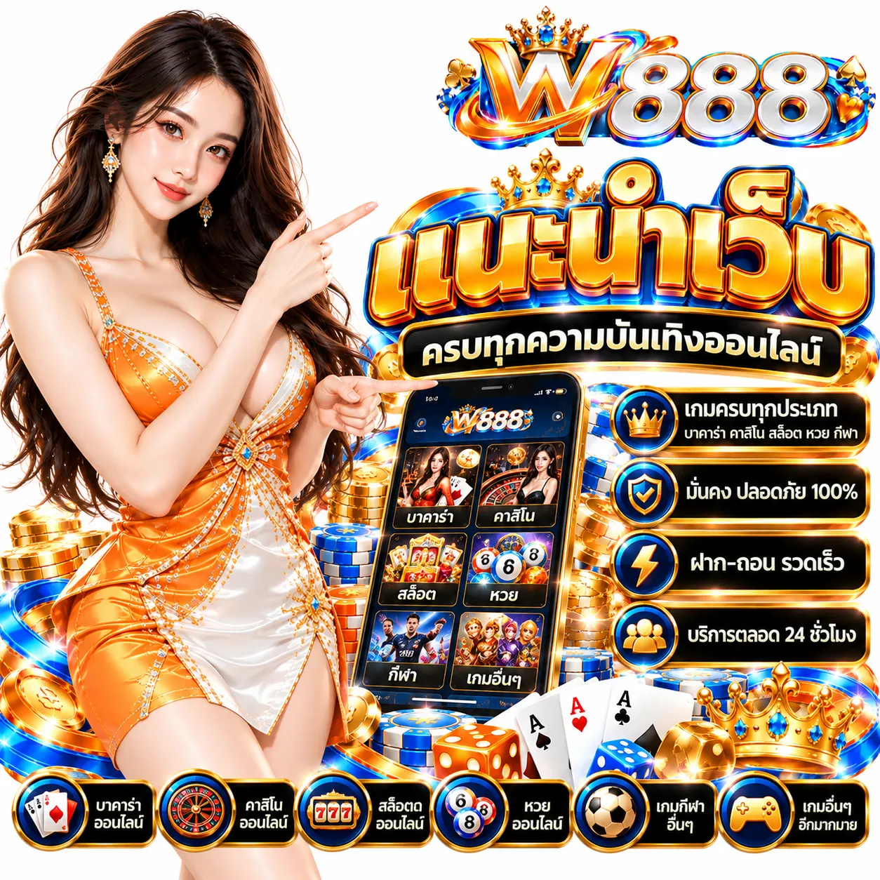 W888 - แนะนำเว็บพนัน